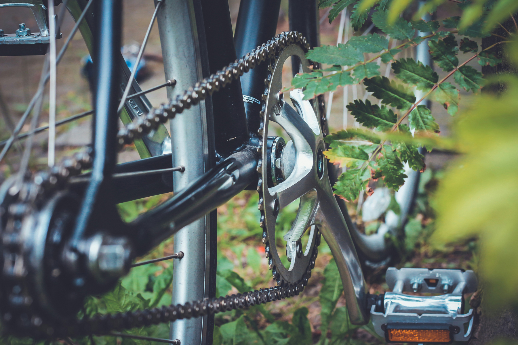 Fahrradkette unterwegs reinigen